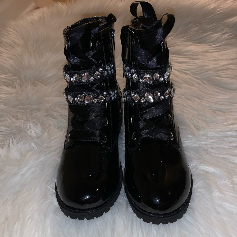 Girls Kenneth Cole Combat Boots.